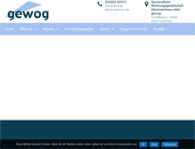 Tablet Screenshot of gewog-kleinmachnow.de